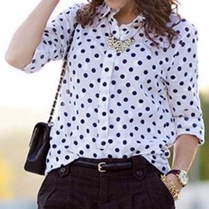 J Crew Polka Dot Top